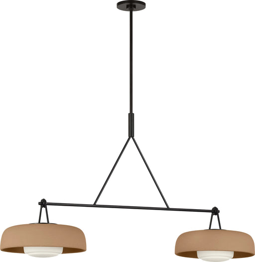 Myhouse Lighting Visual Comfort Studio - SCRJLS171AITSOEG - Two Light Linear Chandelier - Liora - Aged Iron