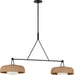 Myhouse Lighting Visual Comfort Studio - SCRJLS171AITSOEG - Two Light Linear Chandelier - Liora - Aged Iron