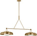 Myhouse Lighting Visual Comfort Studio - SCRJLS171EBSOEG - Two Light Linear Chandelier - Liora - Estate Brass