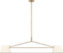 Myhouse Lighting Visual Comfort Studio - SCRJLS193EBSWL - Two Light Linear Chandelier - Hale - Estate Brass