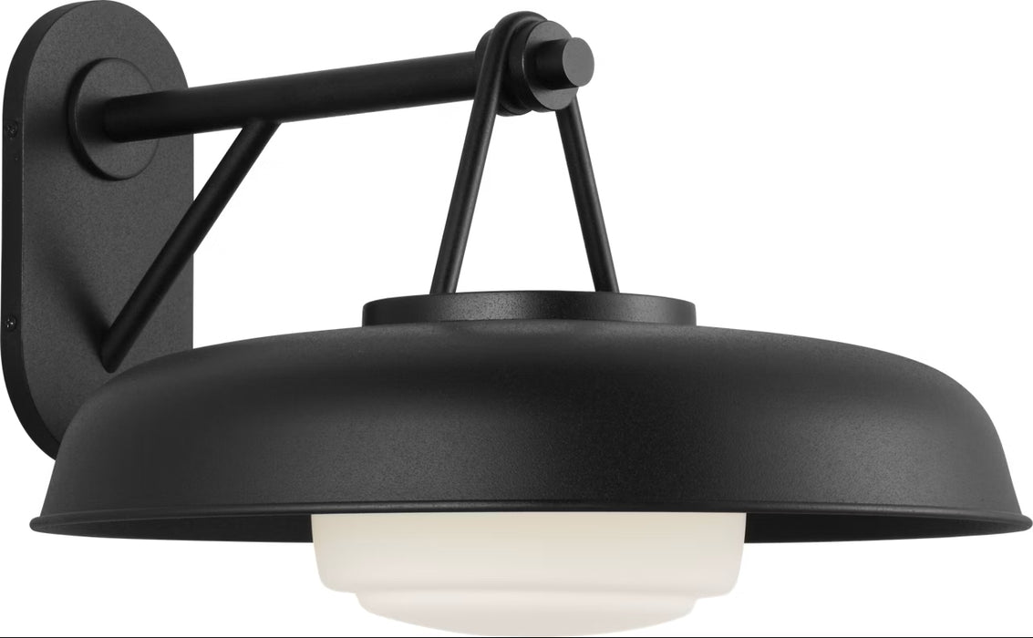 Myhouse Lighting Visual Comfort Studio - SCRJOWS172TXBMWOG - One Light Wall Lantern - Liora - Textured Black