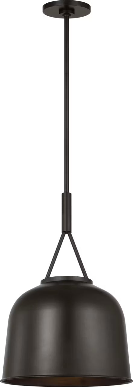 Myhouse Lighting Visual Comfort Studio - SCRJPD166AI - One Light Pendant - Liora - Aged Iron