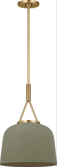 Myhouse Lighting Visual Comfort Studio - SCRJPD166EBSSS - One Light Pendant - Liora - Estate Brass