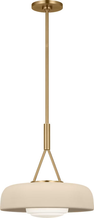 Myhouse Lighting Visual Comfort Studio - SCRJPD167EBSISOEG - One Light Pendant - Liora - Estate Brass