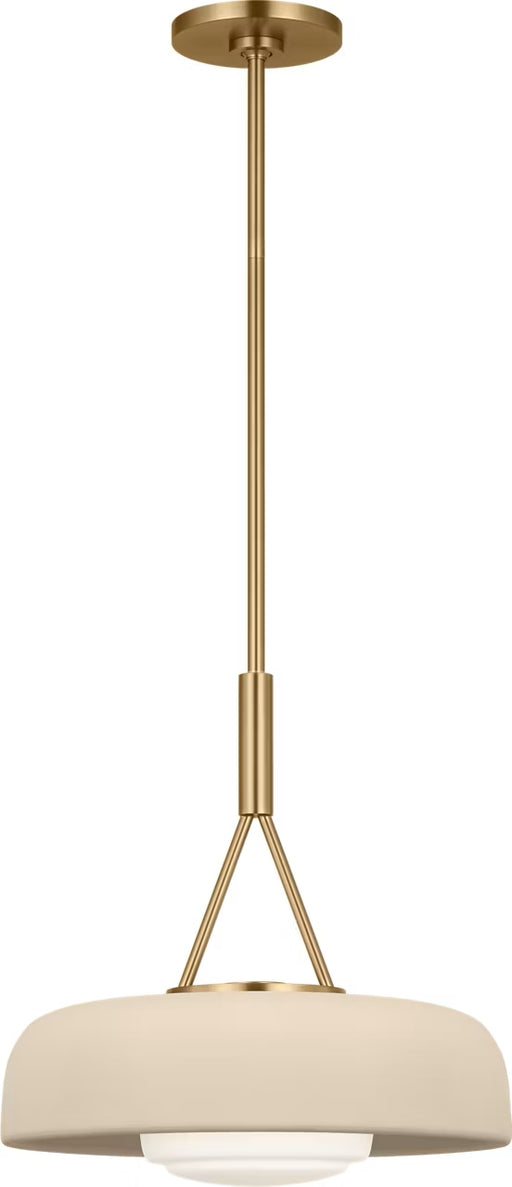 Myhouse Lighting Visual Comfort Studio - SCRJPD167EBSISOEG - One Light Pendant - Liora - Estate Brass