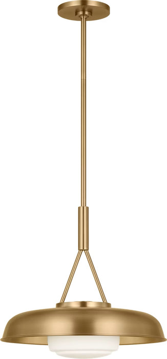 Myhouse Lighting Visual Comfort Studio - SCRJPD167EBSOEG - One Light Pendant - Liora - Estate Brass