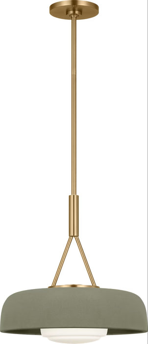 Myhouse Lighting Visual Comfort Studio - SCRJPD167EBSSSOEG - One Light Pendant - Liora - Estate Brass