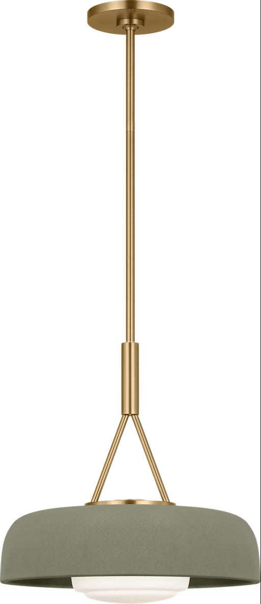 Myhouse Lighting Visual Comfort Studio - SCRJPD167EBSSSOEG - One Light Pendant - Liora - Estate Brass