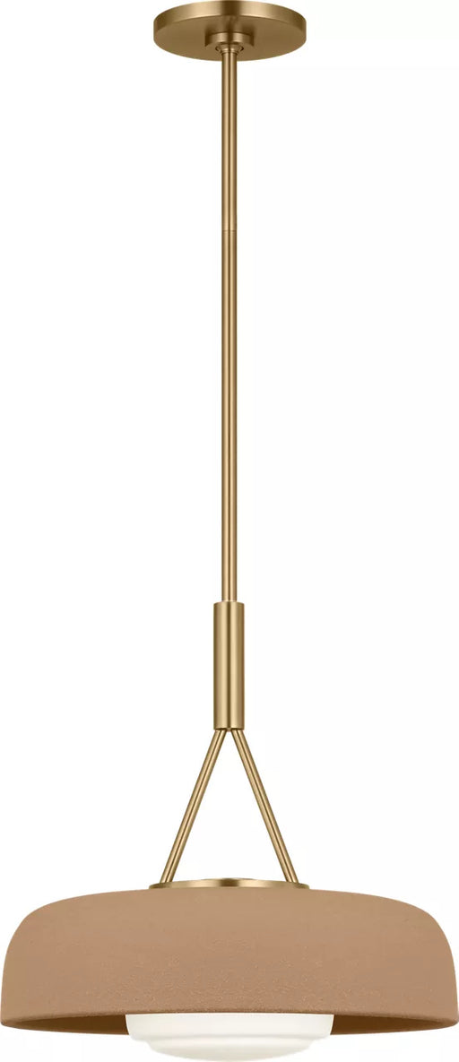 Myhouse Lighting Visual Comfort Studio - SCRJPD167EBSTSOEG - One Light Pendant - Liora - Estate Brass