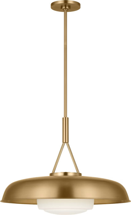 Myhouse Lighting Visual Comfort Studio - SCRJPD168EBSOEG - One Light Pendant - Liora - Estate Brass