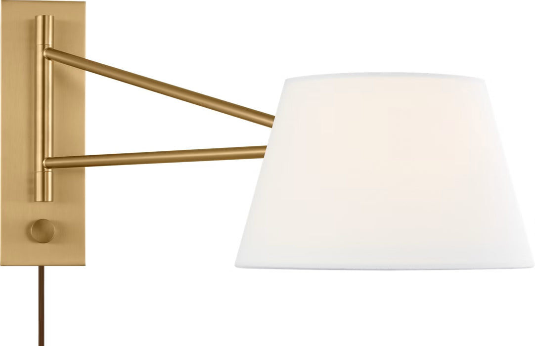 Myhouse Lighting Visual Comfort Studio - SCRJWS199EBSWL - One Light Wall Sconce - Hale - Estate Brass