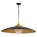 Myhouse Lighting Quorum - 990-5947 - LED Pendant - Genevieve - Matte Black|Brushed Brass