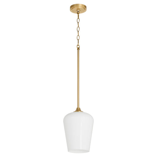 Myhouse Lighting Quorum - 3313-280 - One Light Pendant - Raymond - Aged Brass