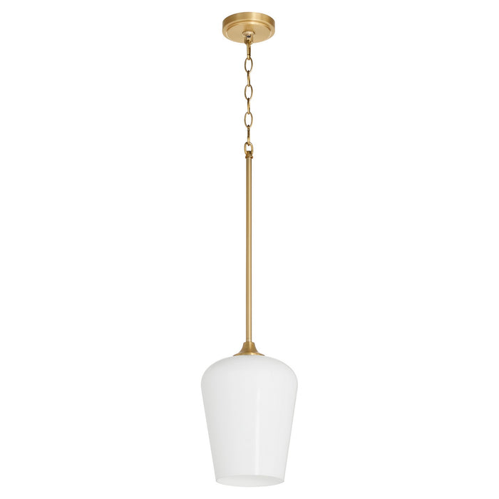 Myhouse Lighting Quorum - 3313-280 - One Light Pendant - Raymond - Aged Brass