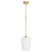 Myhouse Lighting Quorum - 3313-280 - One Light Pendant - Raymond - Aged Brass