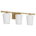 Myhouse Lighting Quorum - 5204-3-280 - Three Light Vanity - Goodwin - Aged Brass