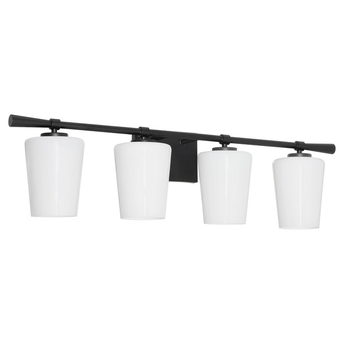 Myhouse Lighting Quorum - 5204-4-259 - Four Light Vanity - Goodwin - Matte Black