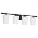 Myhouse Lighting Quorum - 5204-4-259 - Four Light Vanity - Goodwin - Matte Black