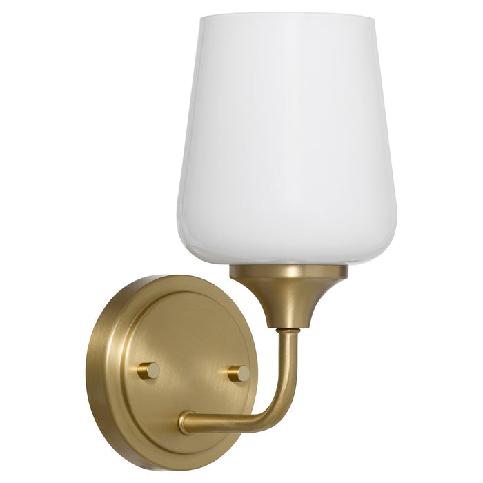 Myhouse Lighting Quorum - 5313-1-280 - One Light Wall Mount - Raymond - Aged Brass