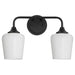 Myhouse Lighting Quorum - 5313-2-259 - Two Light Wall Mount - Raymond - Matte Black
