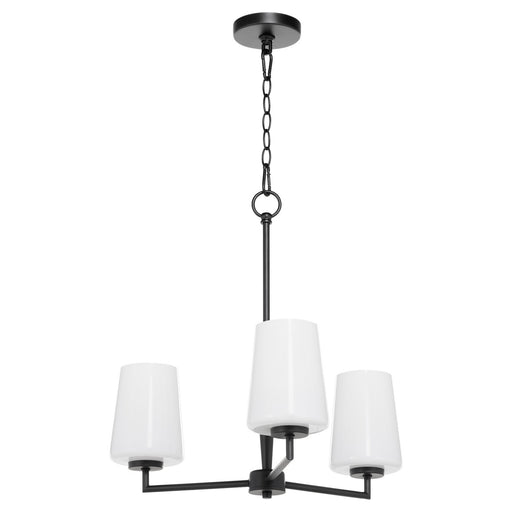 Myhouse Lighting Quorum - 6204-3-259 - Three Light Chandelier - Goodwin - Matte Black