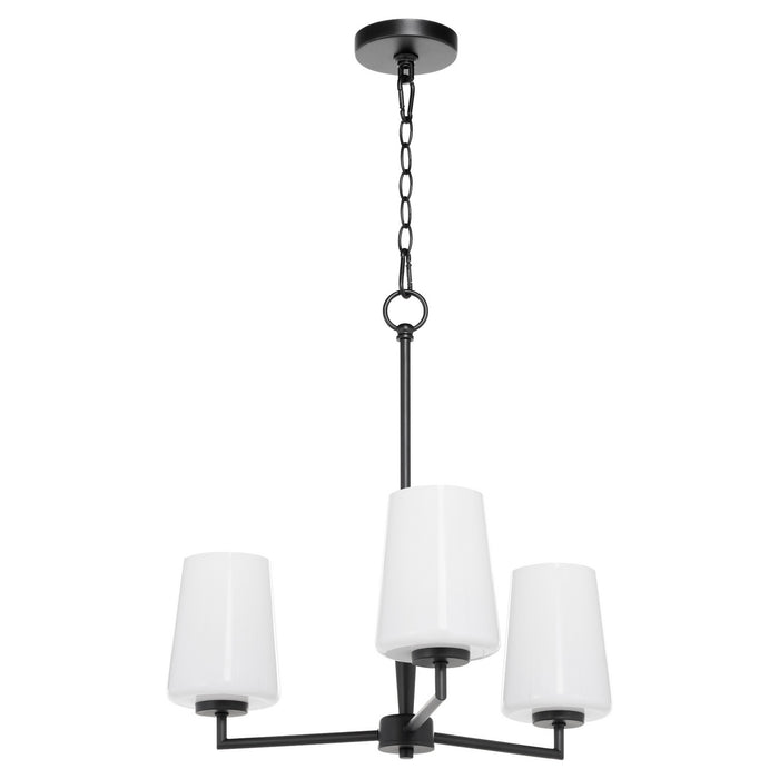 Myhouse Lighting Quorum - 6204-3-259 - Three Light Chandelier - Goodwin - Matte Black