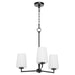Myhouse Lighting Quorum - 6204-3-259 - Three Light Chandelier - Goodwin - Matte Black