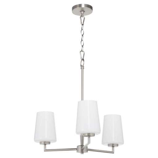 Myhouse Lighting Quorum - 6204-3-265 - Three Light Chandelier - Goodwin - Satin Nickel