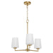 Myhouse Lighting Quorum - 6204-3-280 - Three Light Chandelier - Goodwin - Aged Brass