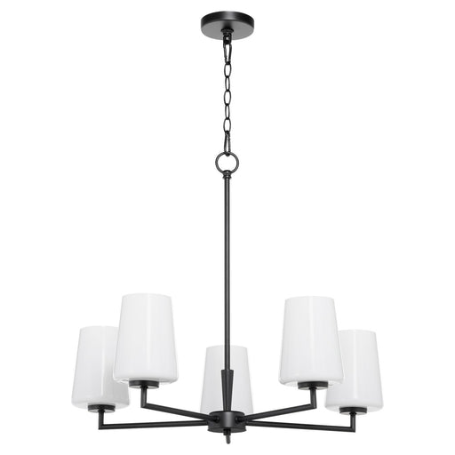 Myhouse Lighting Quorum - 6204-5-259 - Five Light Chandelier - Goodwin - Matte Black