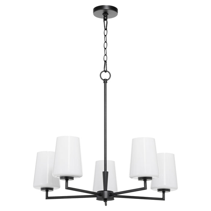 Myhouse Lighting Quorum - 6204-5-259 - Five Light Chandelier - Goodwin - Matte Black