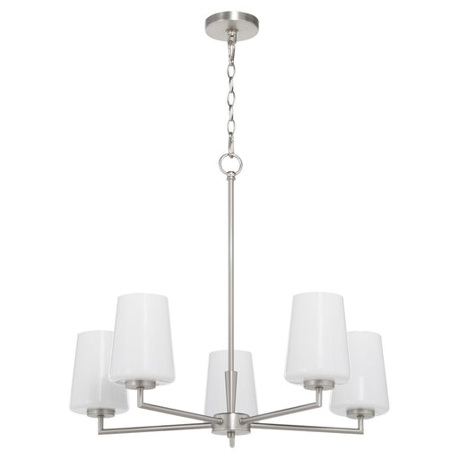 Myhouse Lighting Quorum - 6204-5-265 - Five Light Chandelier - Goodwin - Satin Nickel