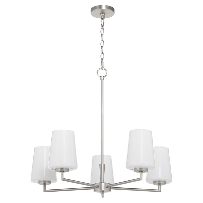 Myhouse Lighting Quorum - 6204-5-265 - Five Light Chandelier - Goodwin - Satin Nickel