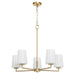 Myhouse Lighting Quorum - 6204-5-280 - Five Light Chandelier - Goodwin - Aged Brass