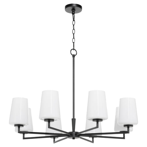 Myhouse Lighting Quorum - 6204-8-259 - Eight Light Chandelier - Goodwin - Matte Black