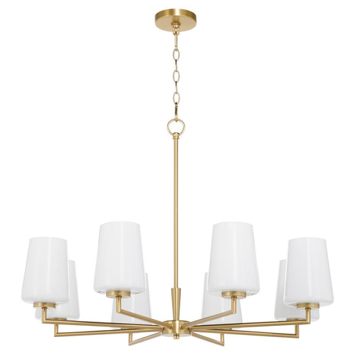 Myhouse Lighting Quorum - 6204-8-280 - Eight Light Chandelier - Goodwin - Aged Brass
