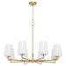 Myhouse Lighting Quorum - 6204-8-280 - Eight Light Chandelier - Goodwin - Aged Brass