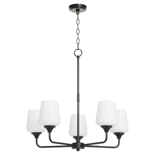 Myhouse Lighting Quorum - 6313-5-259 - Five Light Chandelier - Raymond - Matte Black