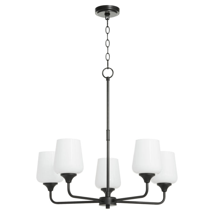 Myhouse Lighting Quorum - 6313-5-259 - Five Light Chandelier - Raymond - Matte Black