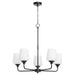 Myhouse Lighting Quorum - 6313-5-259 - Five Light Chandelier - Raymond - Matte Black