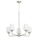 Myhouse Lighting Quorum - 6313-5-265 - Five Light Chandelier - Raymond - Satin Nickel
