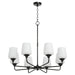 Myhouse Lighting Quorum - 6313-8-259 - Eight Light Chandelier - Raymond - Matte Black
