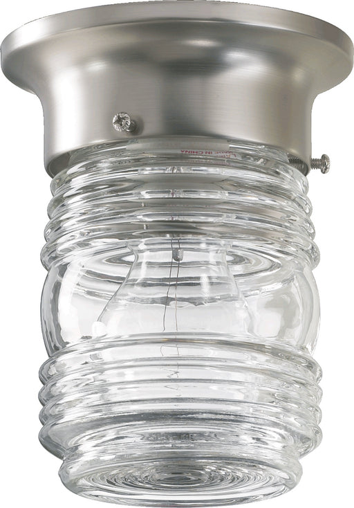 Myhouse Lighting Quorum - 3009-3-65 - One Light Ceiling Mount - Jelly Jars - Satin Nickel