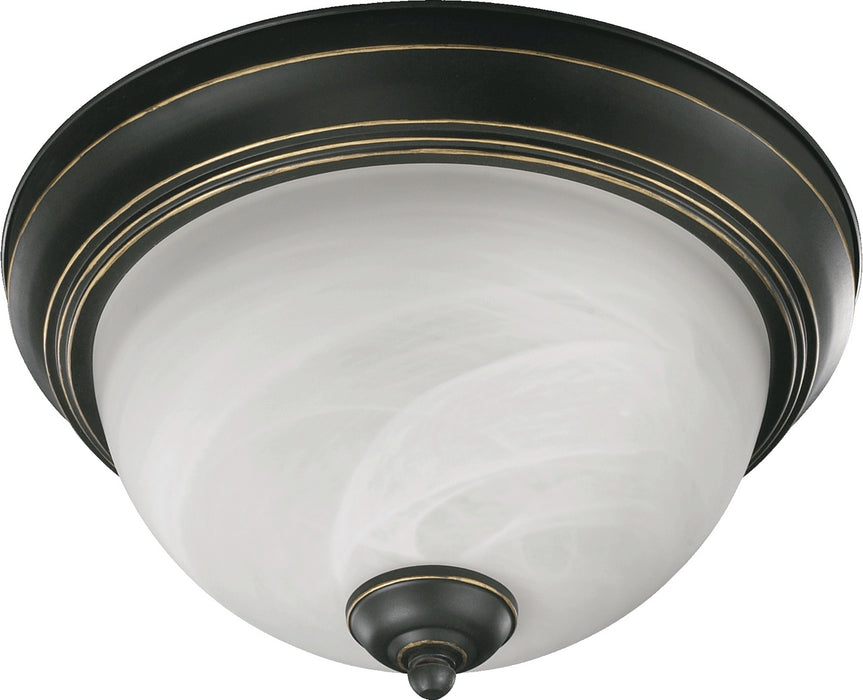 Myhouse Lighting Quorum - 3066-11-95 - Two Light Ceiling Mount - 3066 Ceiling Mounts - Old World