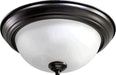 Myhouse Lighting Quorum - 3066-13-95 - Two Light Ceiling Mount - 3066 Ceiling Mounts - Old World