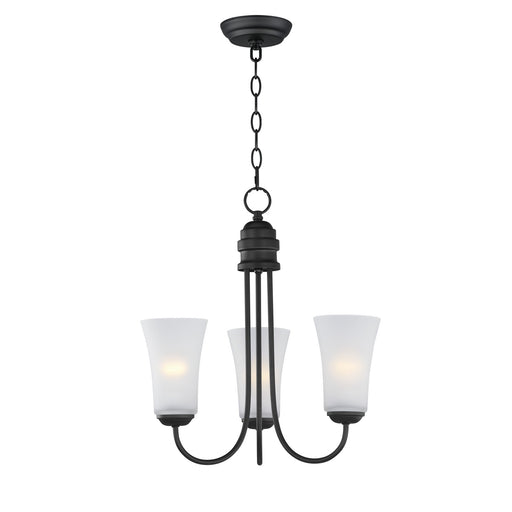 Myhouse Lighting Maxim - 10043FTBK - Three Light Chandelier - Logan - Black