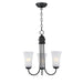Myhouse Lighting Maxim - 10043FTBK - Three Light Chandelier - Logan - Black