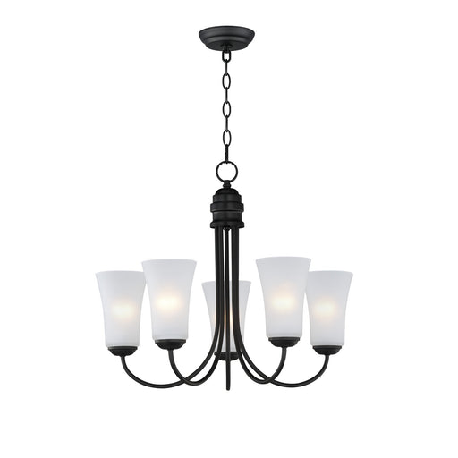 Myhouse Lighting Maxim - 10045FTBK - Five Light Chandelier - Logan - Black
