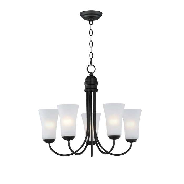 Myhouse Lighting Maxim - 10045FTBK - Five Light Chandelier - Logan - Black