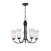 Myhouse Lighting Maxim - 10045FTBK - Five Light Chandelier - Logan - Black